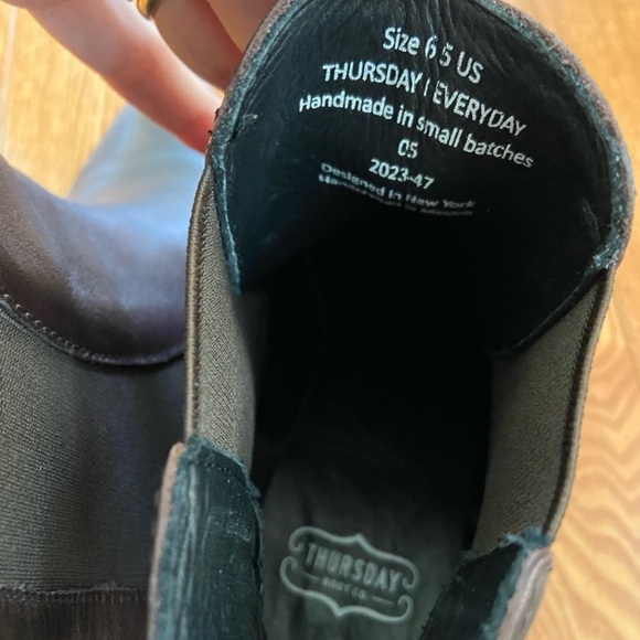 Thursday Boot Company Brown Leather Duchess Bootie 2" Heel Thursday Boots - Picture 10 of 13